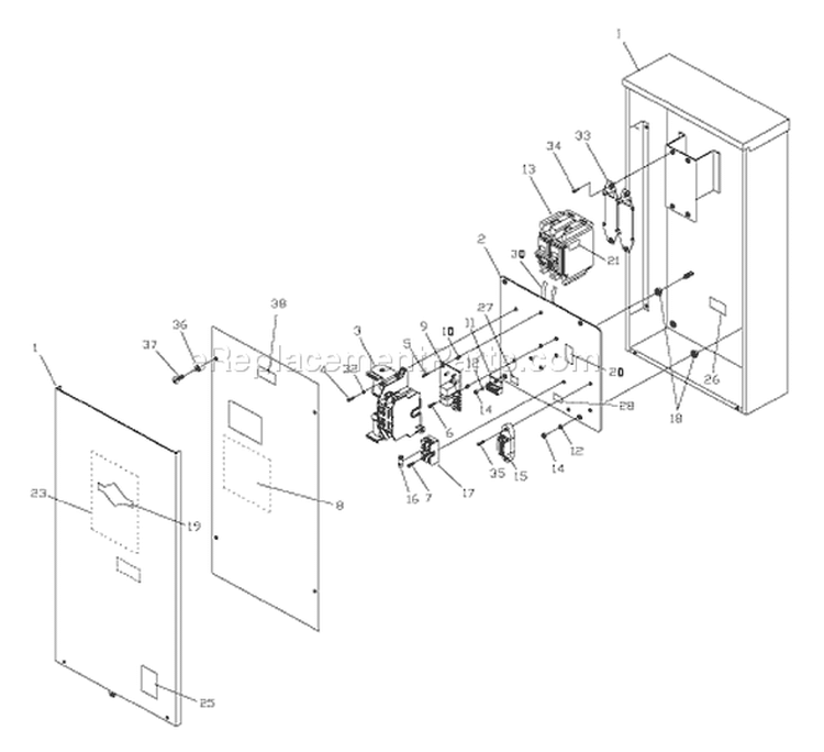 Page A Diagram and Parts List for 1928-0  Briggs and Stratton Generator